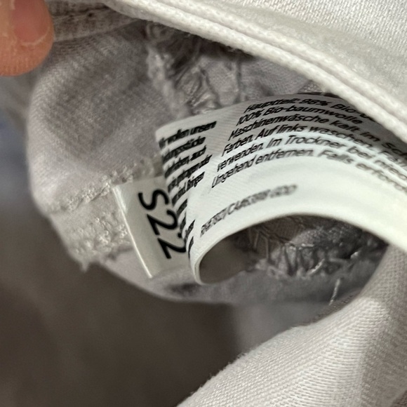 Women’s Eileen Fisher 16 Organic Cotton Stretch Teal Stone Classic Chino Pants - Picture 7 of 9